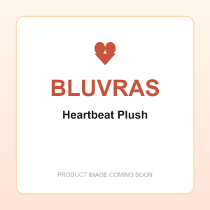 Bluvras Heartbeat Plush - Calming Companion Toy Shell with Pulse Core slot, branded product placeholder image
